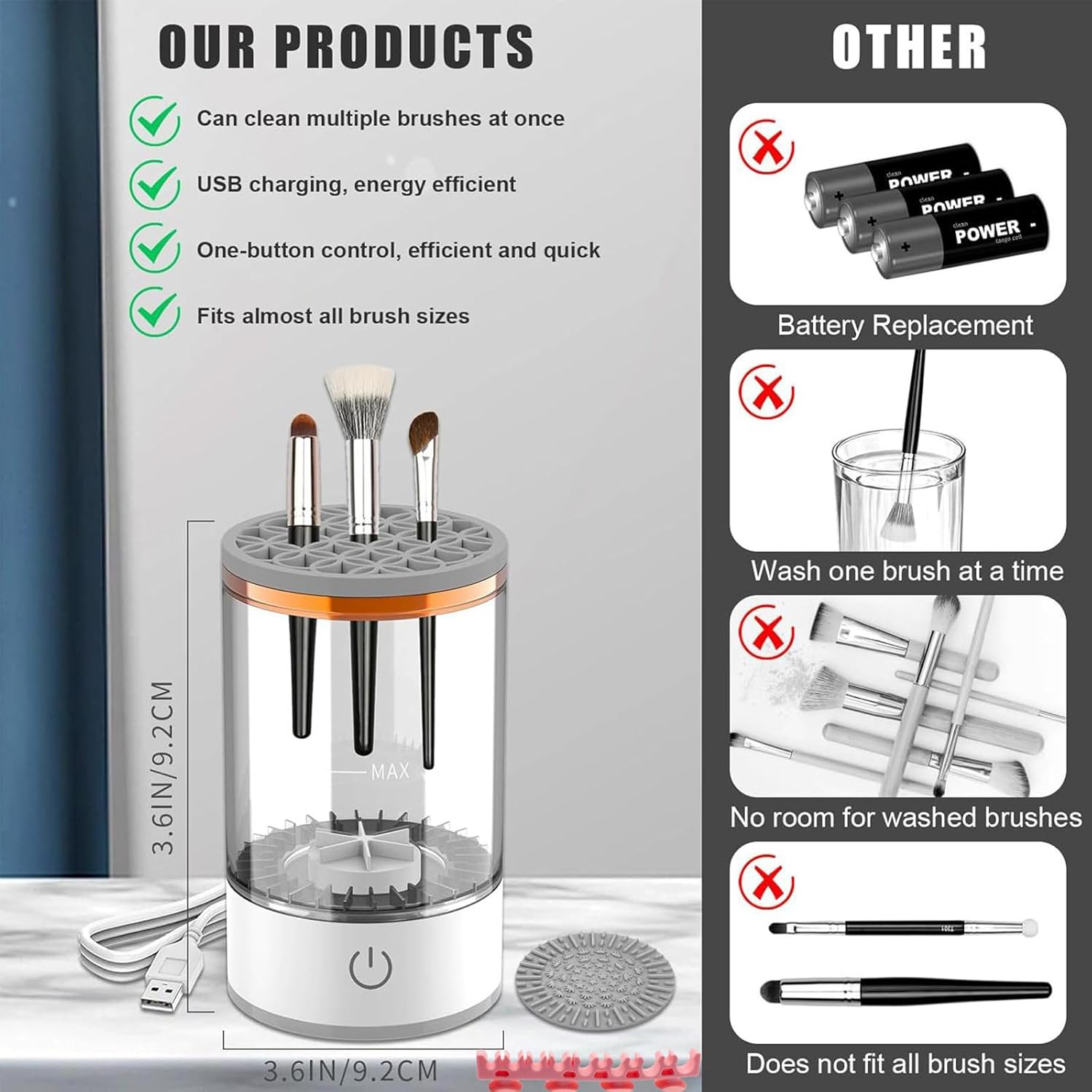Smart Makeup Brush Cleaner